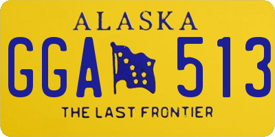 AK license plate GGA513