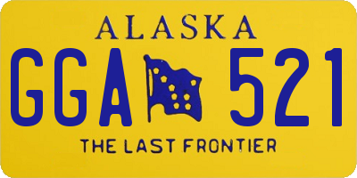AK license plate GGA521