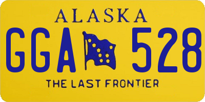 AK license plate GGA528