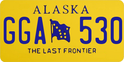 AK license plate GGA530