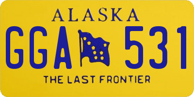 AK license plate GGA531