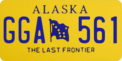 AK license plate GGA561