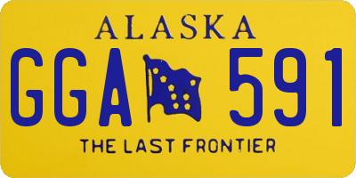 AK license plate GGA591