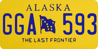 AK license plate GGA593