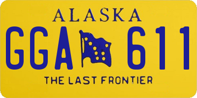 AK license plate GGA611