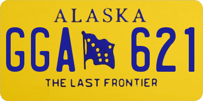 AK license plate GGA621