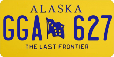 AK license plate GGA627