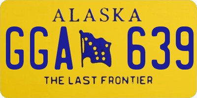 AK license plate GGA639