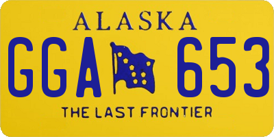 AK license plate GGA653