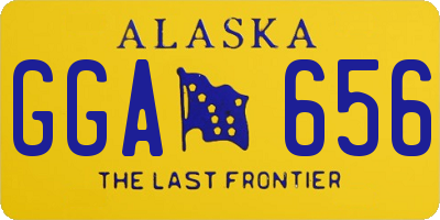 AK license plate GGA656