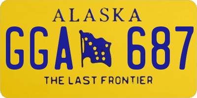 AK license plate GGA687