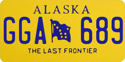 AK license plate GGA689