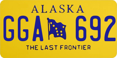 AK license plate GGA692