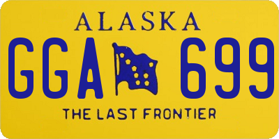 AK license plate GGA699