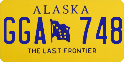 AK license plate GGA748