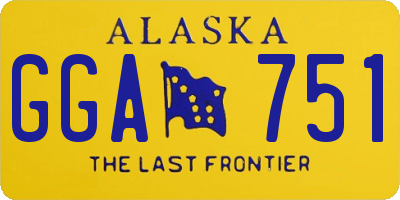 AK license plate GGA751
