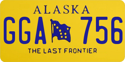 AK license plate GGA756