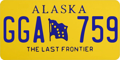 AK license plate GGA759