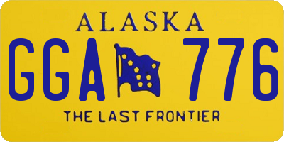 AK license plate GGA776