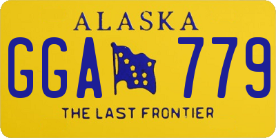 AK license plate GGA779