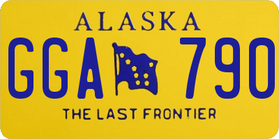 AK license plate GGA790