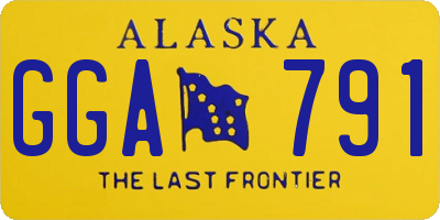 AK license plate GGA791