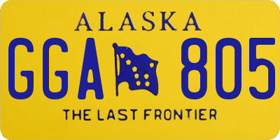 AK license plate GGA805