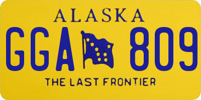 AK license plate GGA809