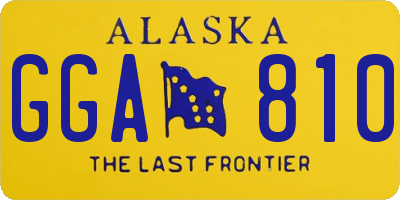 AK license plate GGA810