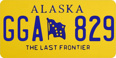 AK license plate GGA829