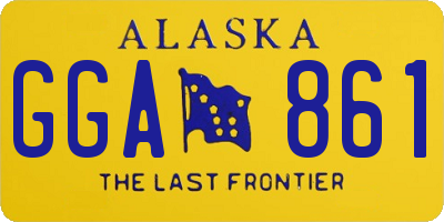 AK license plate GGA861