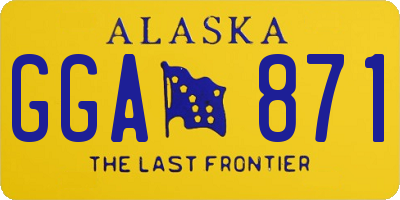 AK license plate GGA871