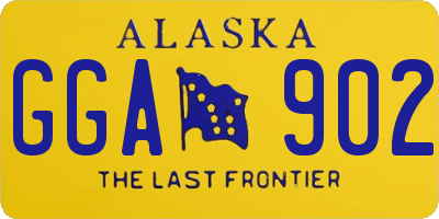 AK license plate GGA902