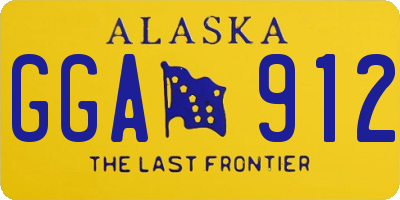 AK license plate GGA912