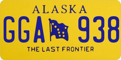 AK license plate GGA938