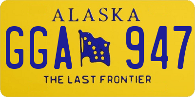 AK license plate GGA947