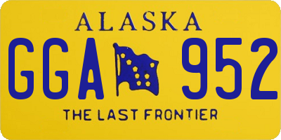 AK license plate GGA952