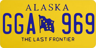 AK license plate GGA969