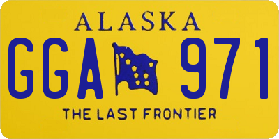 AK license plate GGA971