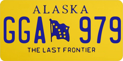 AK license plate GGA979