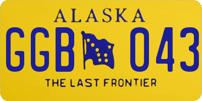 AK license plate GGB043