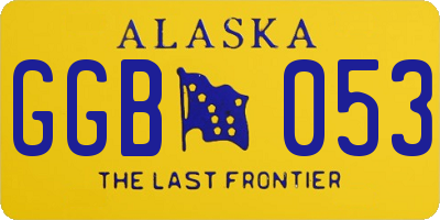 AK license plate GGB053