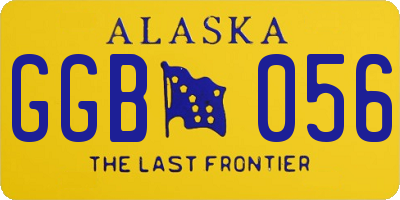 AK license plate GGB056