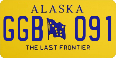 AK license plate GGB091