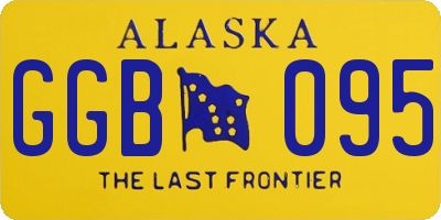 AK license plate GGB095
