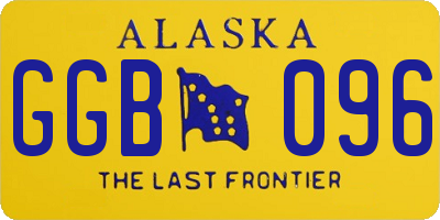 AK license plate GGB096
