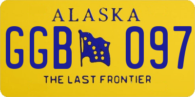 AK license plate GGB097