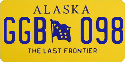 AK license plate GGB098