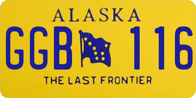 AK license plate GGB116