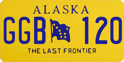 AK license plate GGB120